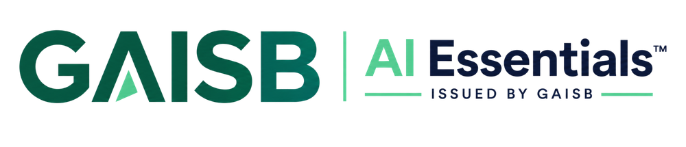 GAISB AI Essentials, issued by GAISB